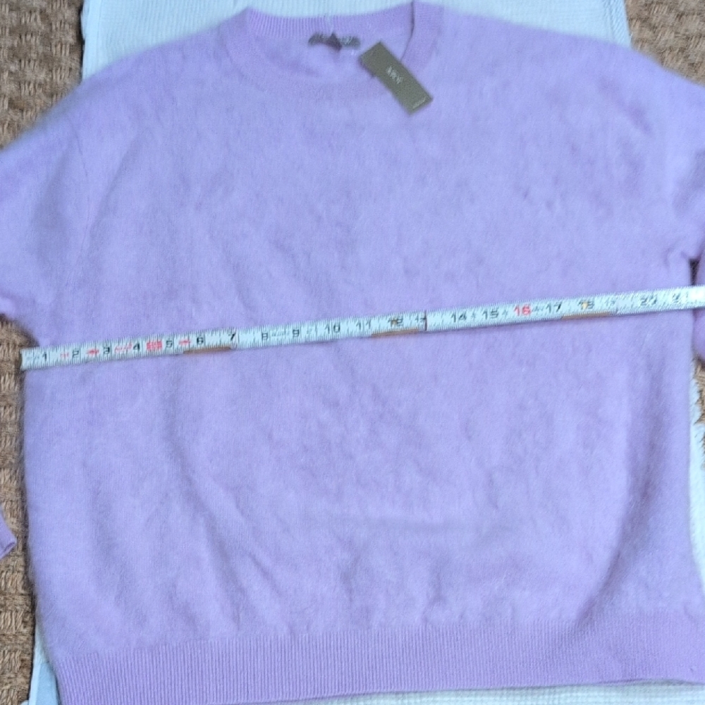 J. Crew Light Purple Sweater Brushed Cashmere long sleeve - Picture 2 of 4